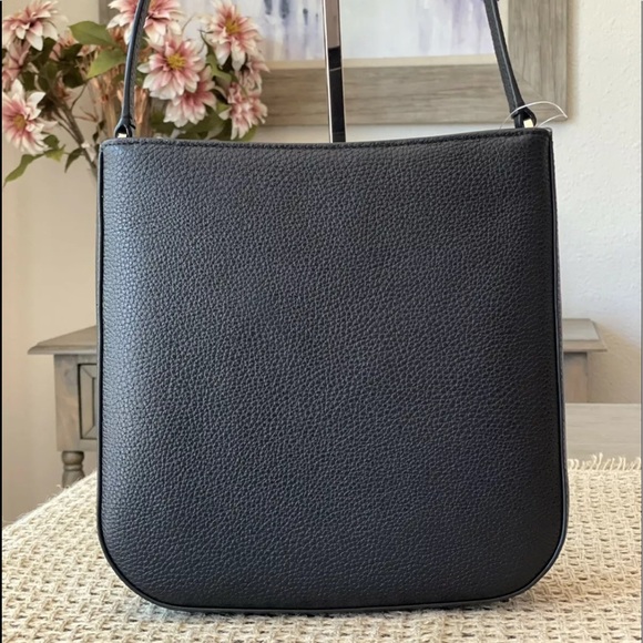 Kate spade top zip crossbody Leila black leather top zip handbag brand new - Picture 3 of 7